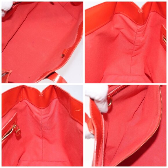 LOUIS VUITTON Monogram Vernis Wilshire PM Bag Orenge Sunset - Picture 15 of 16